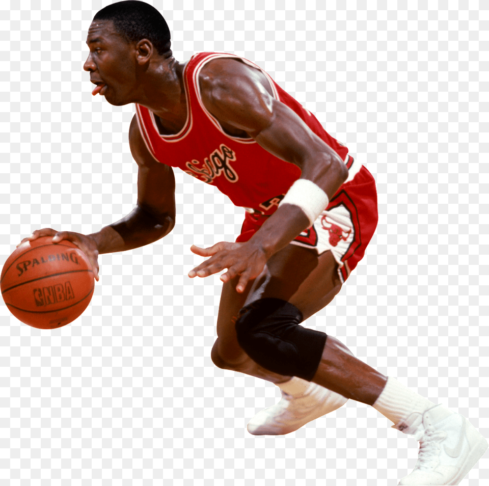 Transparent Michael Jordan Dunk Michael Jordan Rookie Season, Sport, Ball, Basketball, Basketball (ball) Png Image