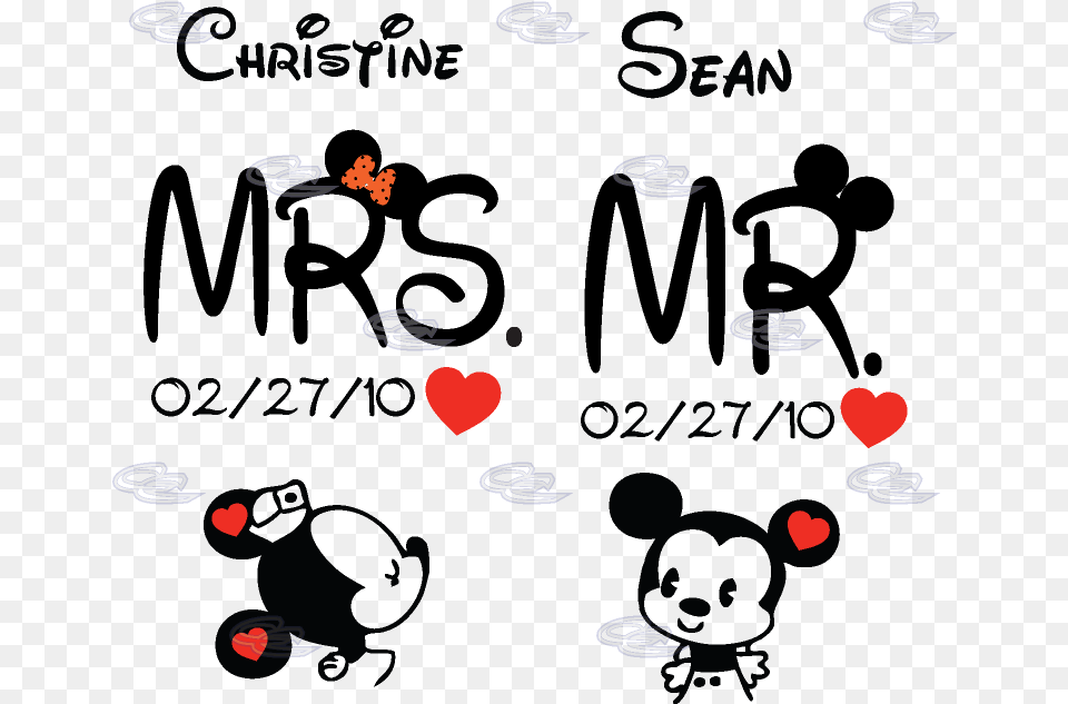 Transparent Mickey Mouse Silhouette Disney, Heart, Blackboard Png