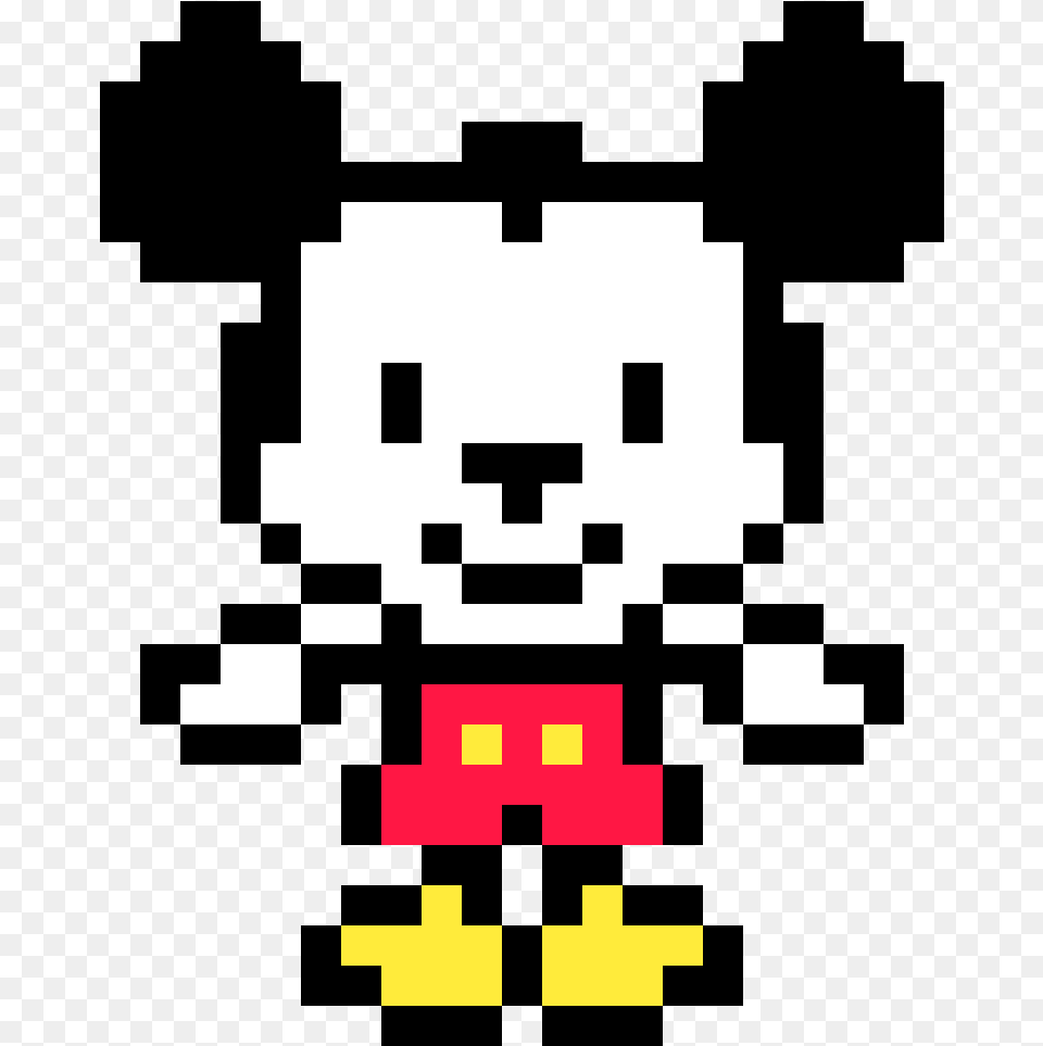 Transparent Mickey Mouse Symbol Small Mickey Mouse Pixel Art, First Aid Free Png