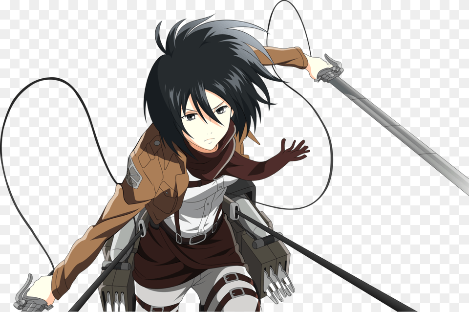 Transparent Mikasa Ackerman, Publication, Book, Comics, Adult Free Png Download