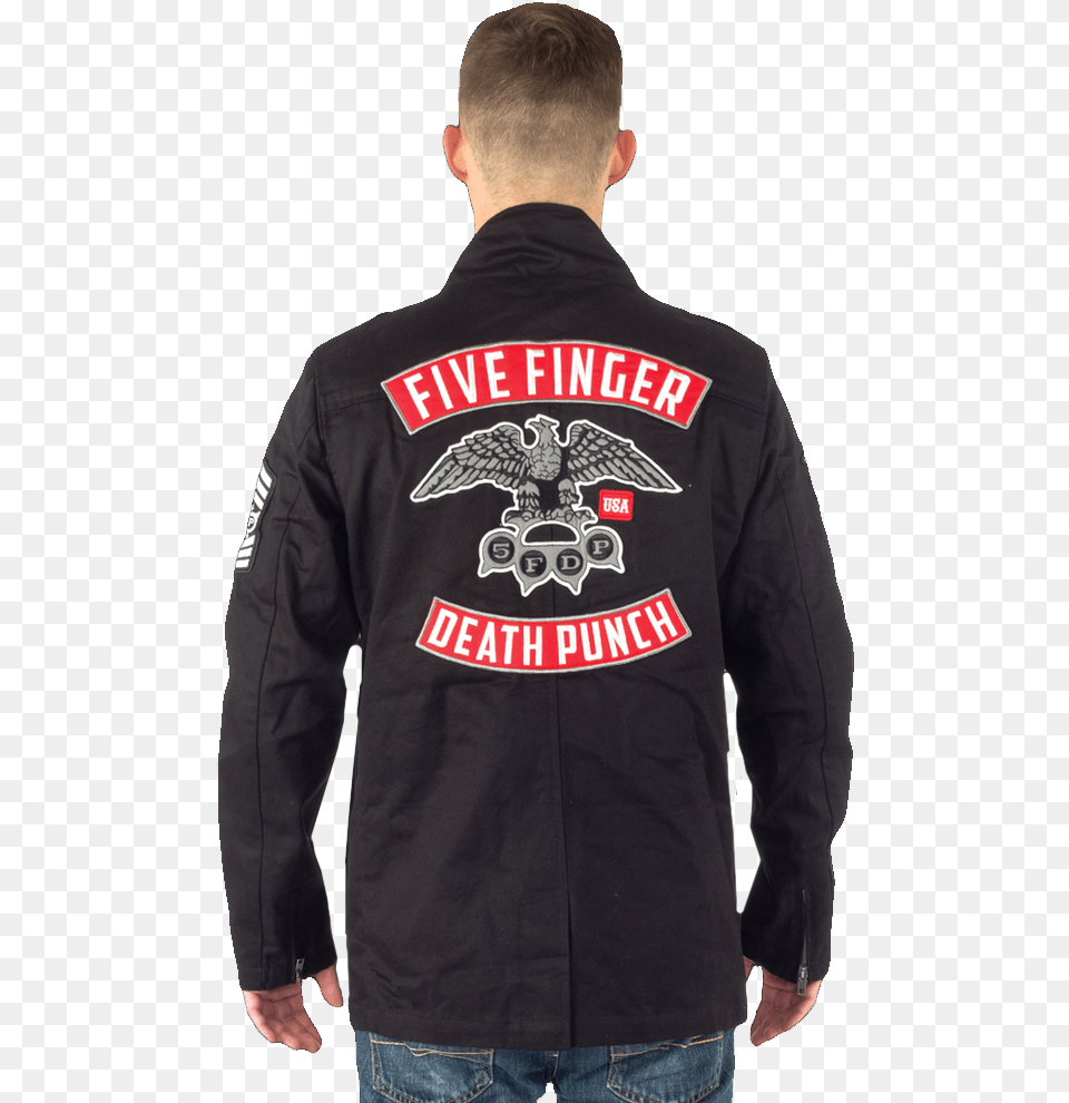 Military Eagle Five Finger Death Punch Aufnher, Sleeve, Long Sleeve, Jacket, Coat Free Transparent Png