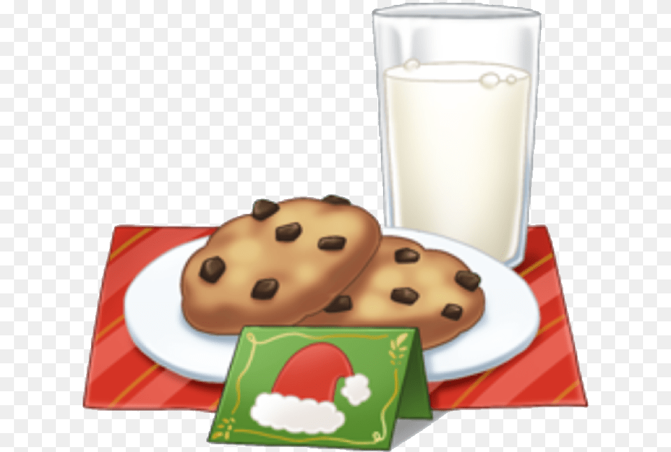 Milk And Cookies Clipart Milk And Cookies Christmas, Beverage, Food, Sweets, Dairy Free Transparent Png
