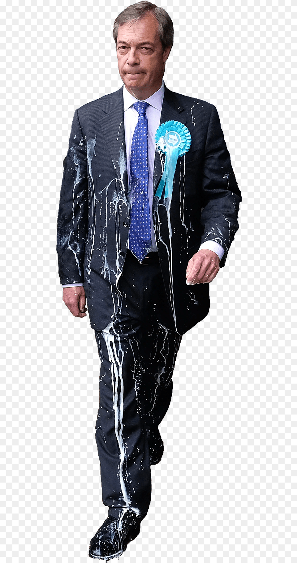 Transparent Milkshake Man For All Your Defamation Nigel Farage Milkshake Video, Accessories, Tie, Suit, Necktie Png