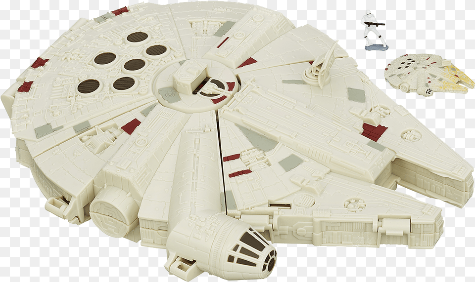 Transparent Millenium Falcon Micro Machines, Aircraft, Spaceship, Transportation, Vehicle Png