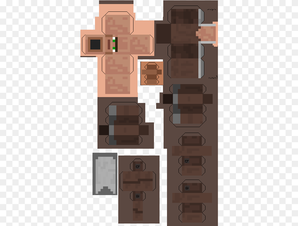 Transparent Minecraft Slime Minecraft Villager Papercraft, Diagram, Floor Plan, Brick Png Image