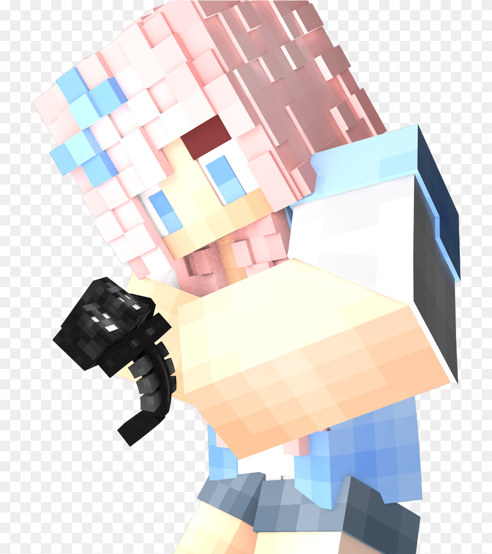 Transparent Minecraft Wallpaper Render Skin Fille Minecraft, Art, Brick, Collage, Box Png