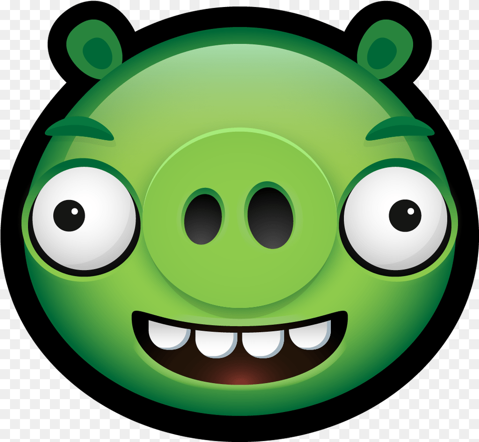 Transparent Minion Clipart Angry Birds Pig, Green, Disk Free Png Download