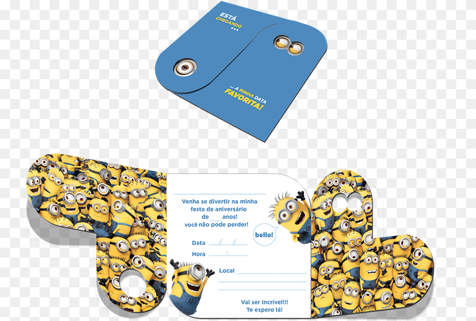 Transparent Minions Aniversario Convites Meu Malvado Favorito, Electronics, Mobile Phone, Phone, Text Png