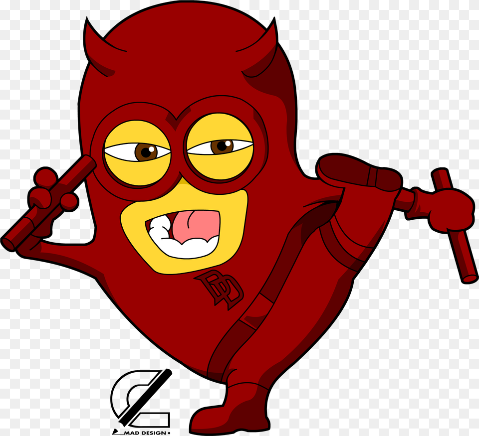 Transparent Minions Clipart Daredevil Minion, Baby, Person, Cartoon, Face Png Image
