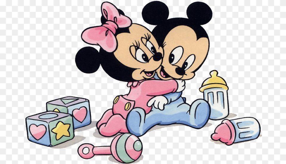Transparent Minnie Mouse Clipart Minnie En Mickey Mouse Baby, Cartoon, Person, Face, Head Png Image