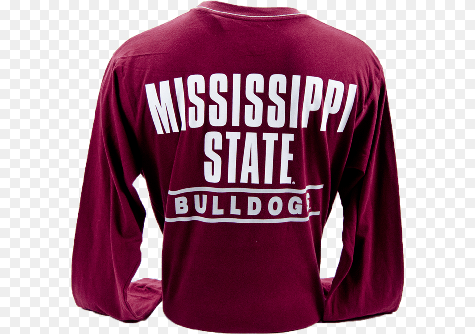 Transparent Mississippi State Long Sleeved T Shirt, Clothing, Long Sleeve, Maroon, Sleeve Free Png