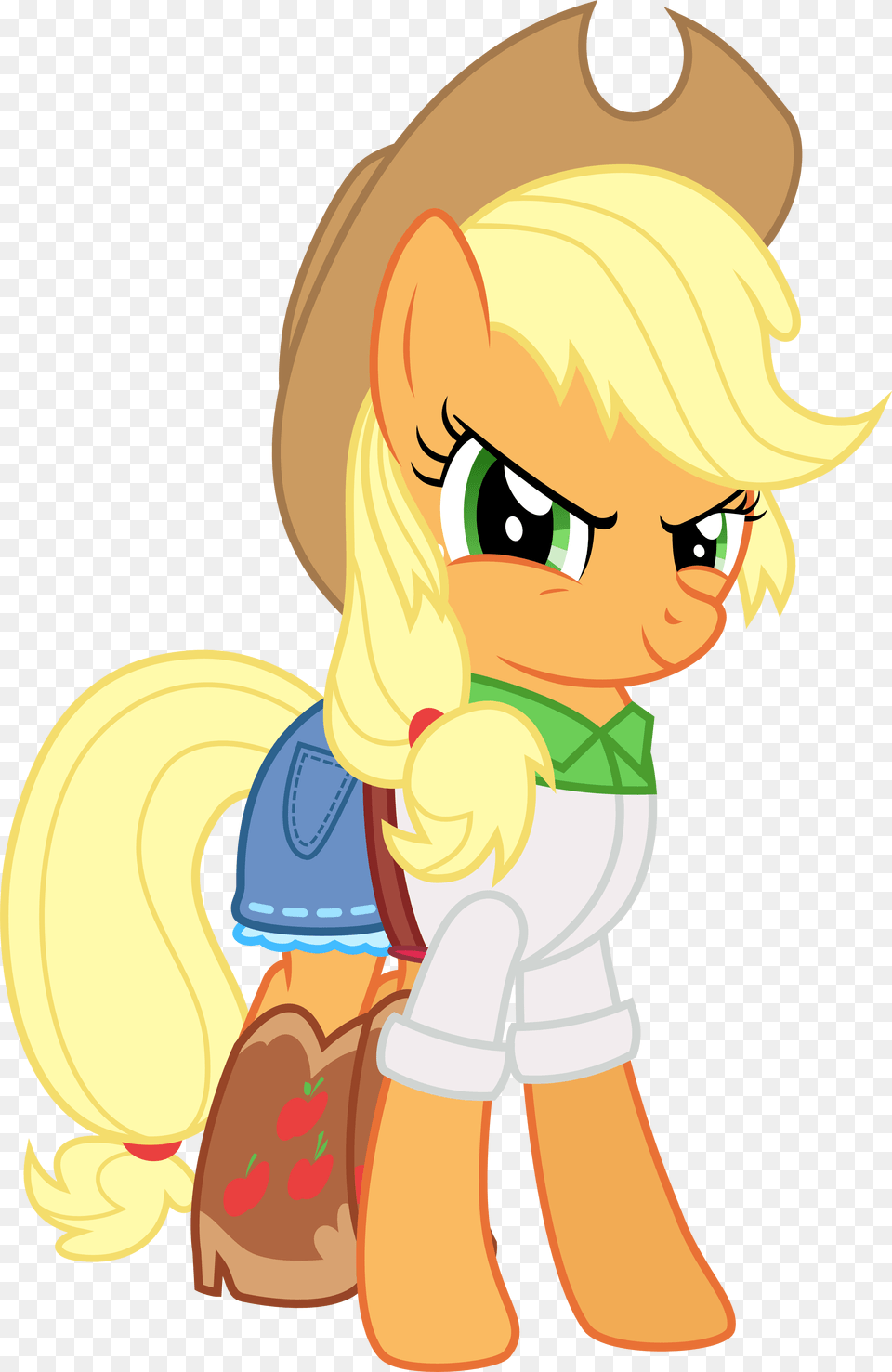 Mlp Applejack Equestria Girls Applejack Pony, Baby, Person, Face, Head Free Transparent Png