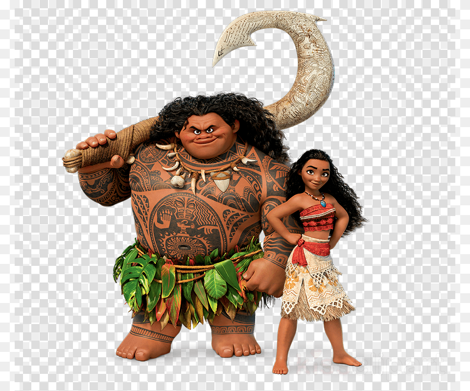 Transparent Moana And Maui, Adult, Tattoo, Skin, Person Png Image