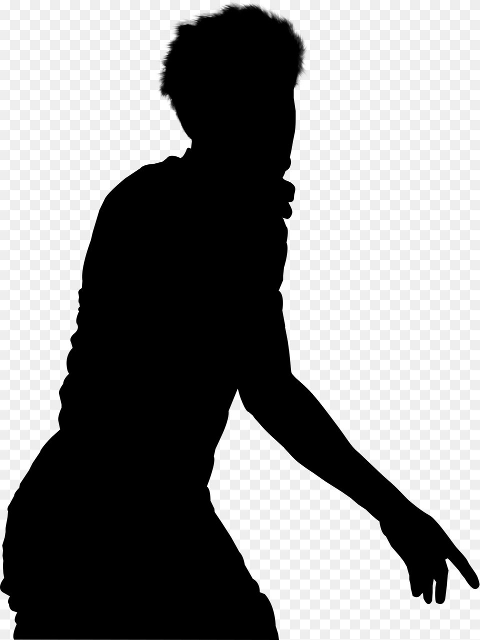 Model Silhouette Silhouette, Gray Free Transparent Png