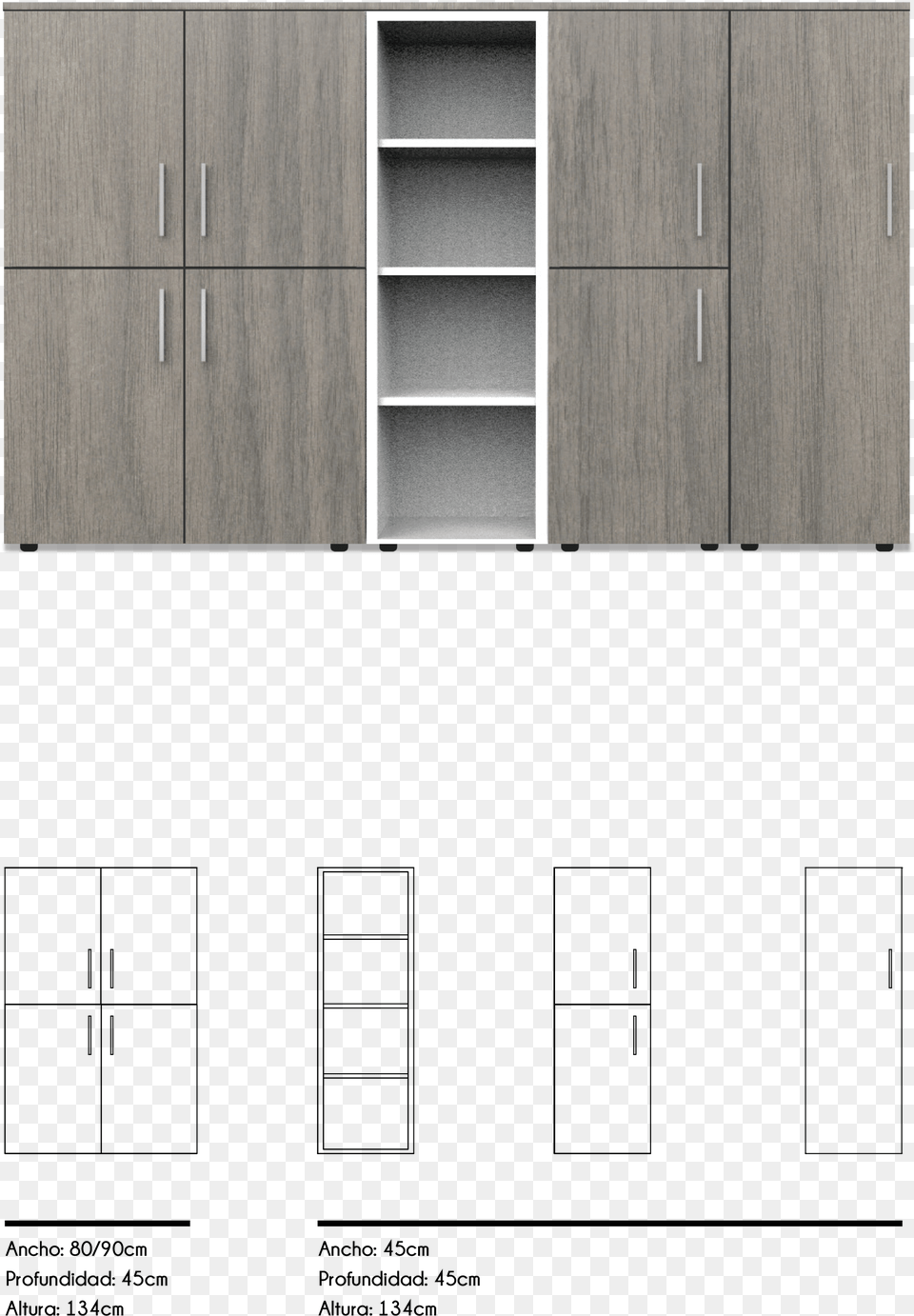 Transparent Modulor Shelf, Cabinet, Furniture, Cupboard, Closet Free Png