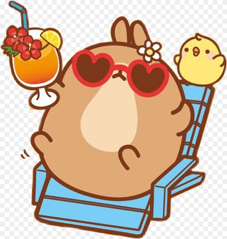 Molang Molang Sticker, Baby, Person, Face, Head Free Transparent Png