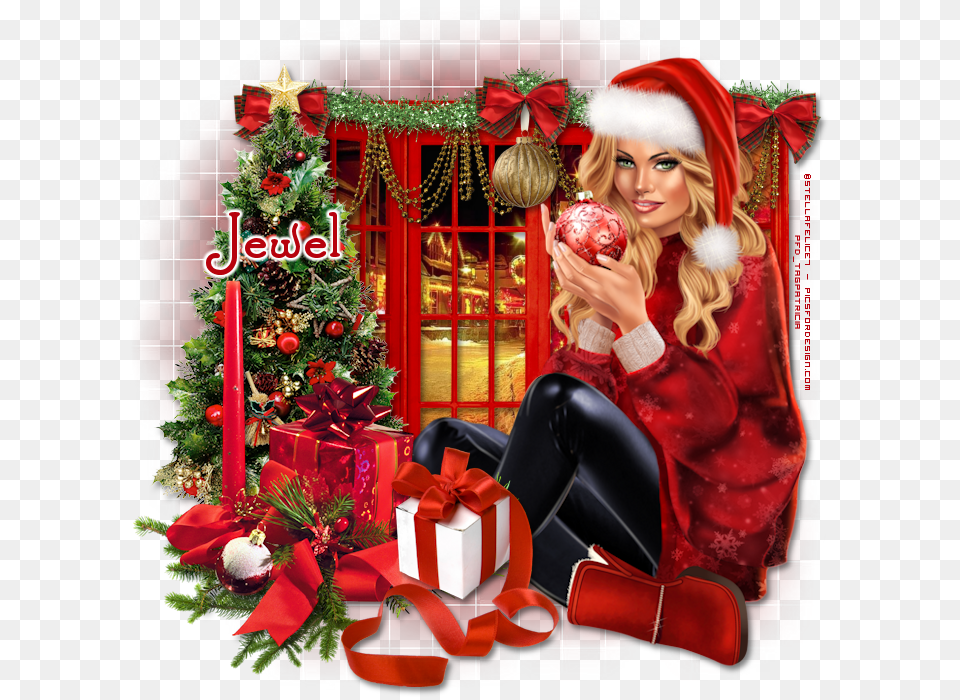 Transparent Molduras Natalinas Christmas Clusters Transparent, Adult, Person, Female, Woman Png