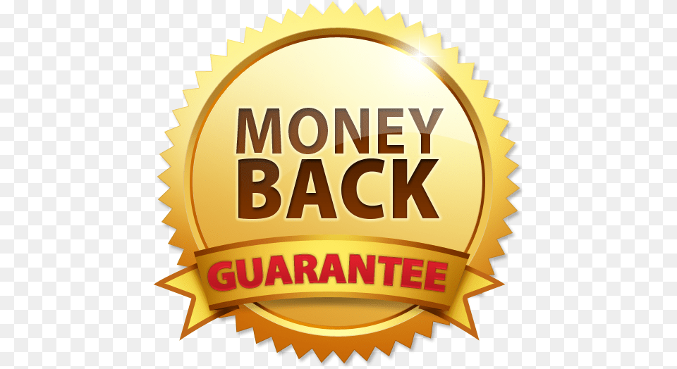 Transparent Moneyback Label, Badge, Logo, Symbol, Gold Png