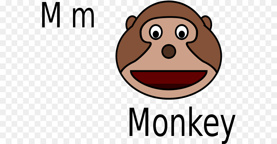 Transparent Monkey Clipart Images Monkey Head Clipart, Animal, Mammal, Wildlife, Bear Free Png