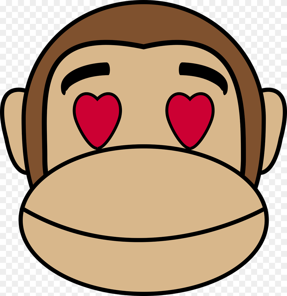 Transparent Monkey Face Emoji Clipart, Cutlery, Food, Meal, Head Free Png Download