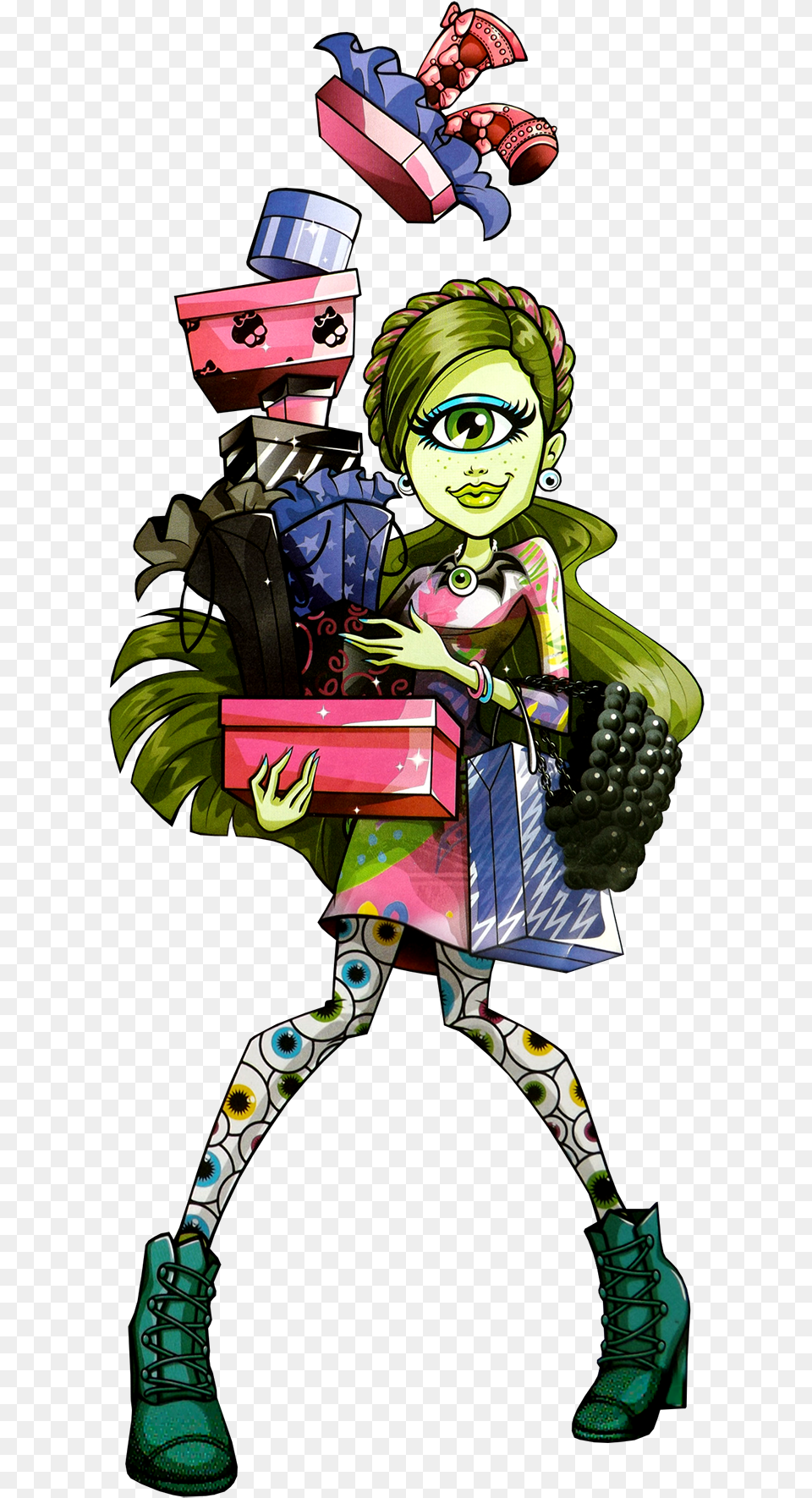 Transparent Monster High Monster High I Love Fashion Iris, Book, Comics, Publication, Person Png