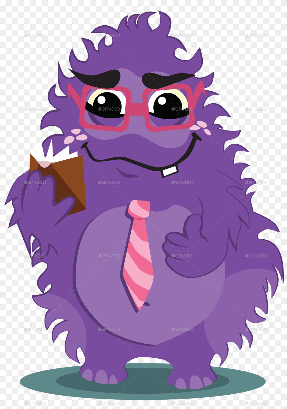 Transparent Monsters Cartoon, Purple, Accessories, Animal, Bear Free Png