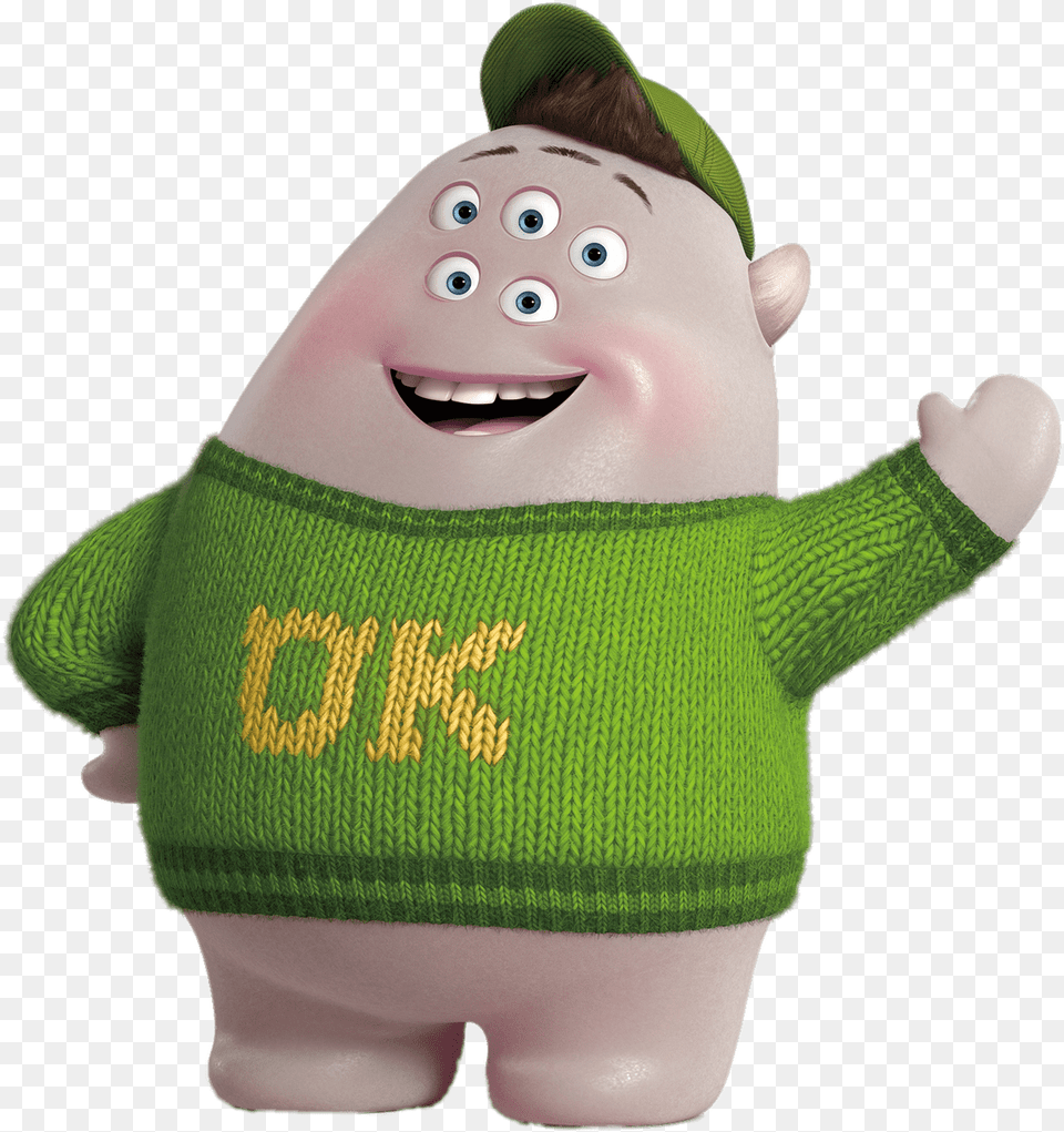 Monsters Inc Squishy Guy From Monsters University, Knitwear, Sweater, Clothing, Person Free Transparent Png