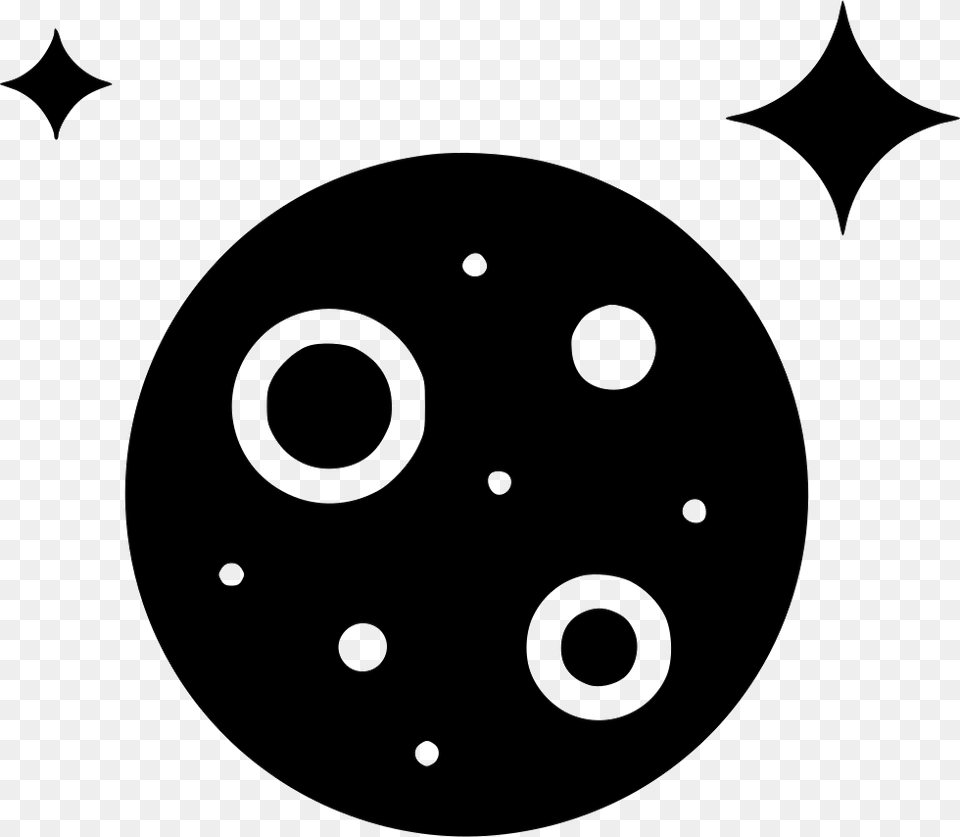 Transparent Moon And Stars Clipart Black And White Full Moon And Stars Icon, Stencil, Lighting Free Png Download