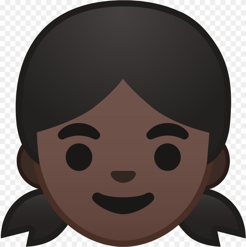 Transparent Moon Emoji Black Girl Cartoon Head, Face, Person, Photography, Portrait Free Png
