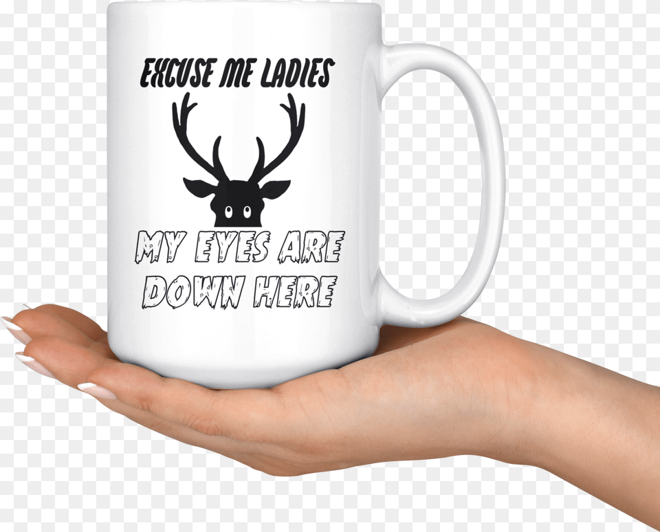 Transparent Moose Antlers Mug, Cup, Body Part, Person, Finger Png Image