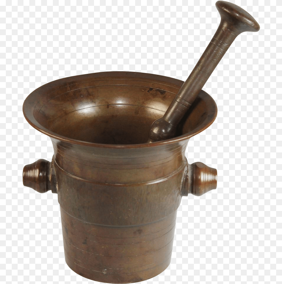 Transparent Mortar And Pestle Antique, Bronze, Cannon, Weapon Png Image