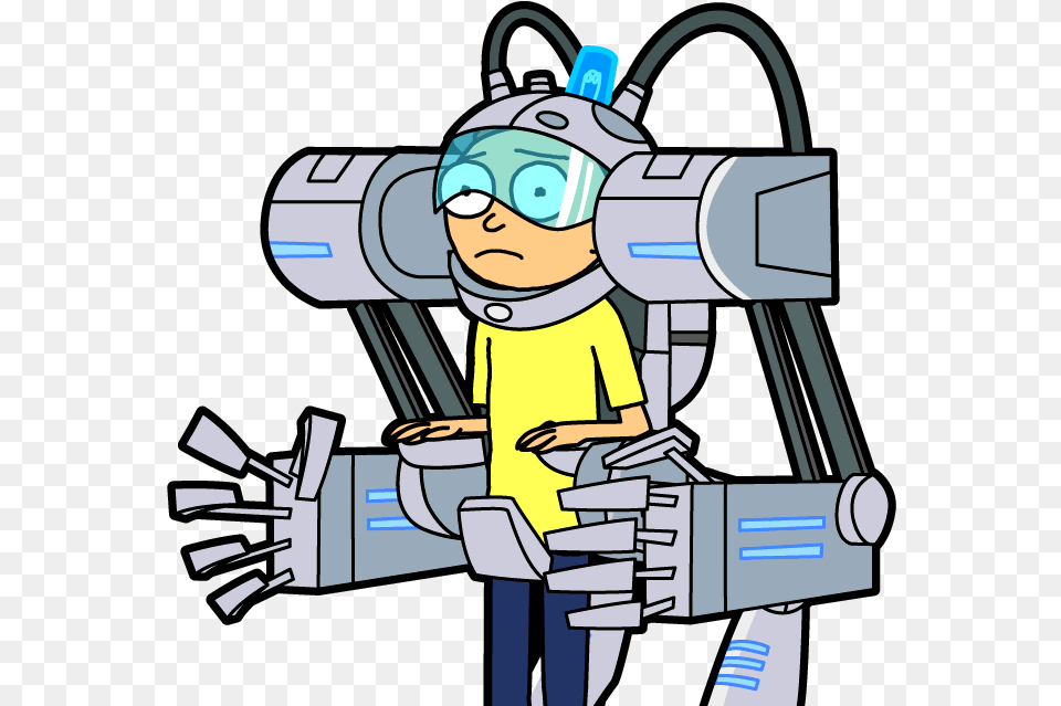 Transparent Morty Exoskeleton Cartoon, Architecture, Manufacturing, Factory, Building Free Png Download