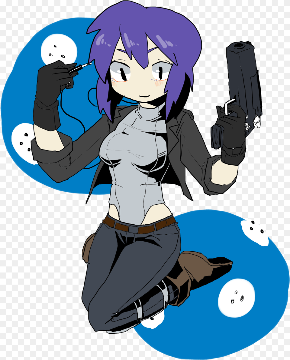 Transparent Motoko Kusanagi Tachikoma Transparent Gif, Book, Comics, Publication, Baby Free Png