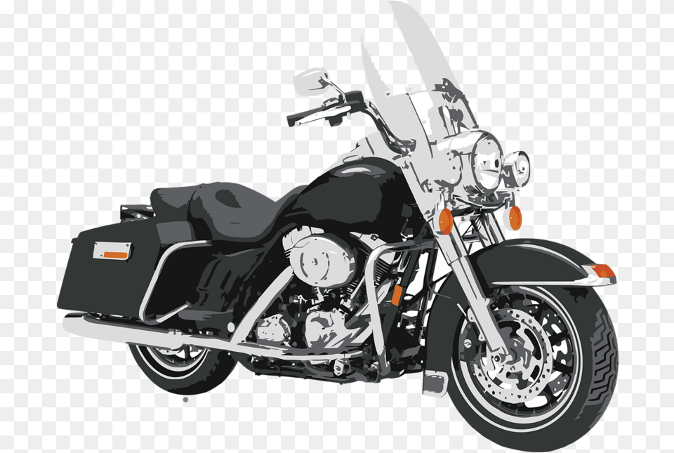 Motorbike Harley Davidson Road King Classic, Machine, Motorcycle, Spoke, Transportation Free Transparent Png