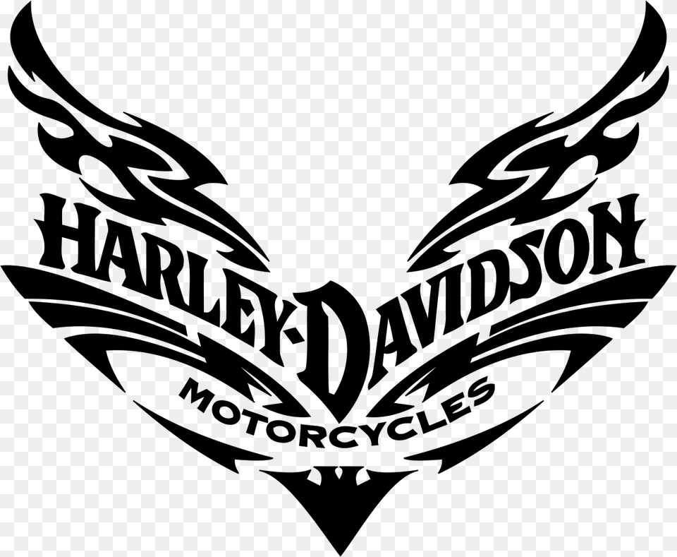 Transparent Motorcycle Clipart Black And White Harley Davidson Logo, Emblem, Symbol, Smoke Pipe Free Png Download