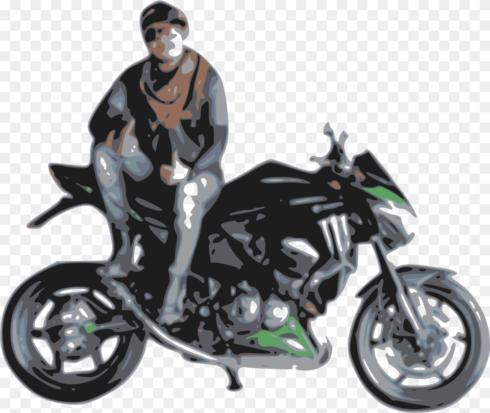Transparent Motorcycle Rider Motor Bike Rider, Machine, Spoke, Transportation, Vehicle Png Image