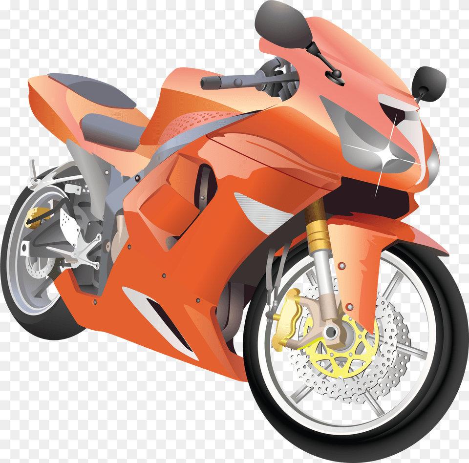 Transparent Motorcycle Vector Hero Honda Bike, Vehicle, Transportation, Device, Tool Free Png