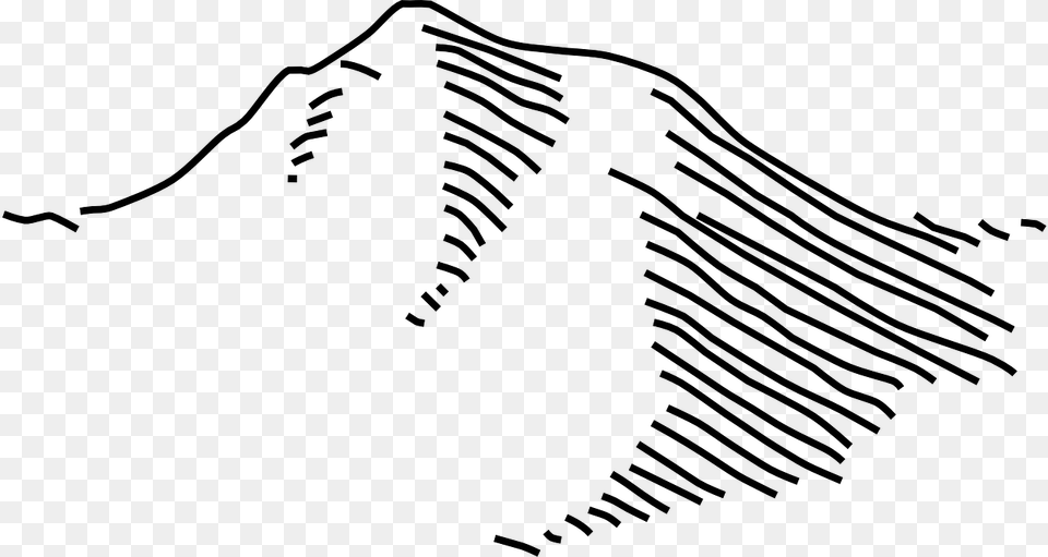 Mountain Drawing Mountain Clip Art, Gray Free Transparent Png