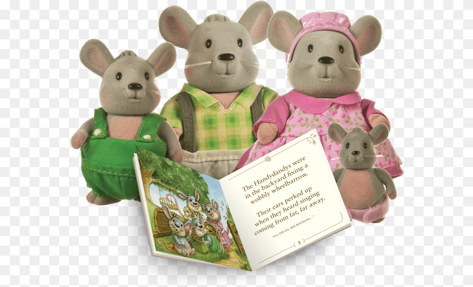 Transparent Mouse Animal Lil Woodzeez Mouse Family, Plush, Toy, Book, Publication Png Image