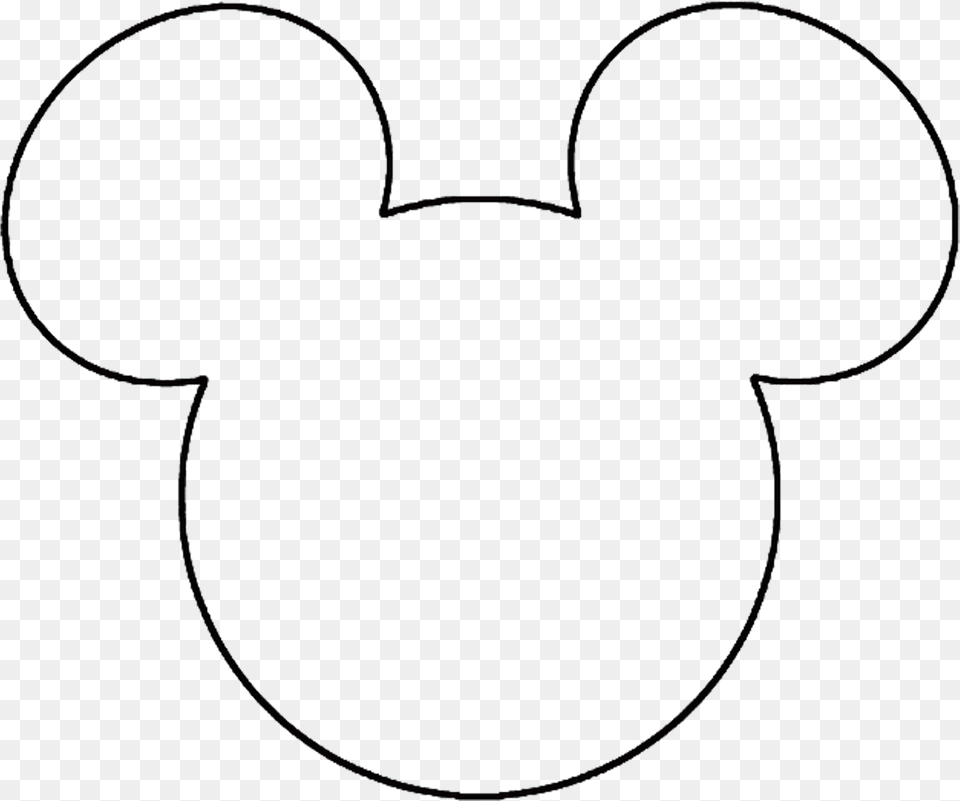 Transparent Mouse Hand Mickey Mouse Face Out Line, Accessories, Jewelry, Necklace, Home Decor Free Png Download