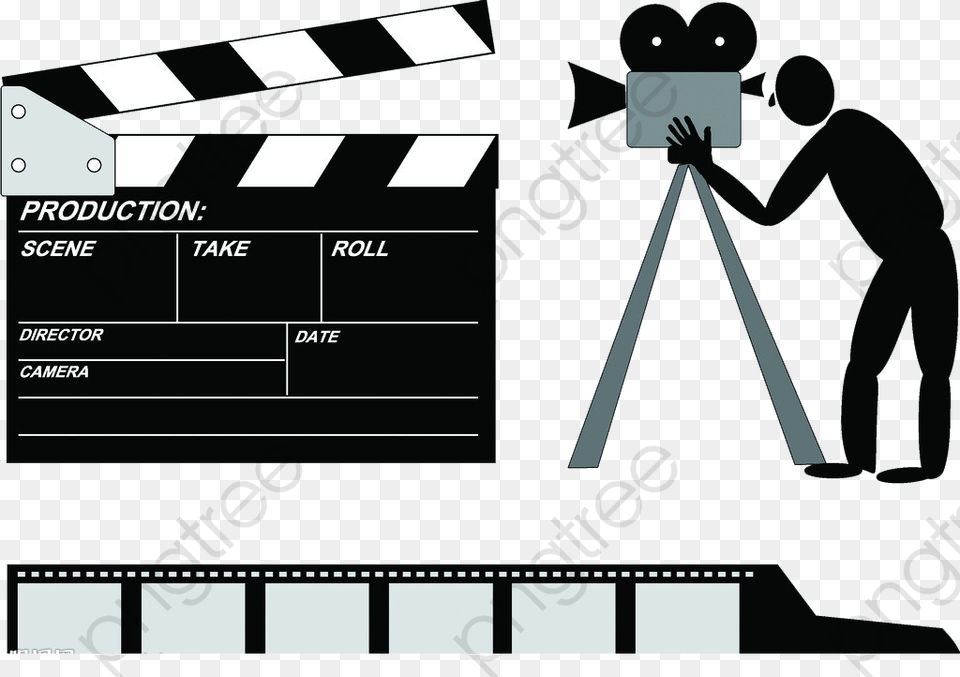 Transparent Movie Clipart Produccion De Peliculas, Tripod, Photography, Clapperboard, Adult Png