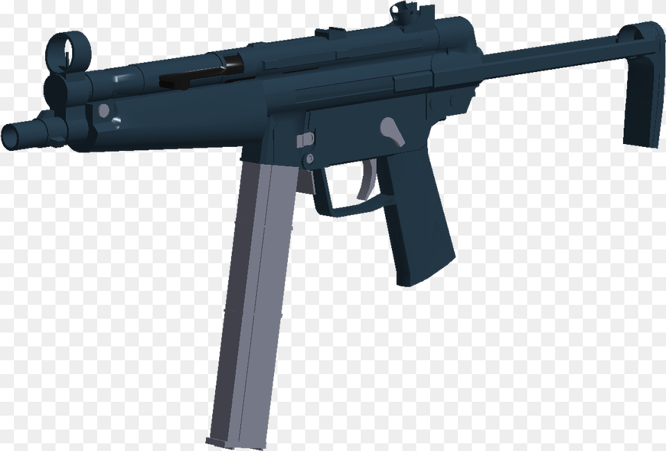 Mp5 Mp5 Gun Roblox, Firearm, Machine Gun, Rifle, Weapon Free Transparent Png