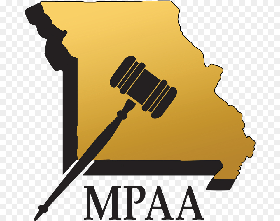Transparent Mpaa Logo Missouri Professional Auctioneers Association, Person, Device, Hammer, Tool Png Image