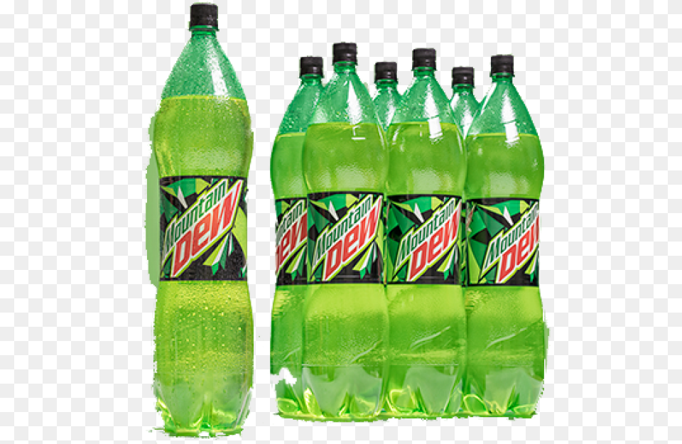 Transparent Mtn Dew Mountain Dew, Bottle, Beverage, Pop Bottle, Soda Free Png