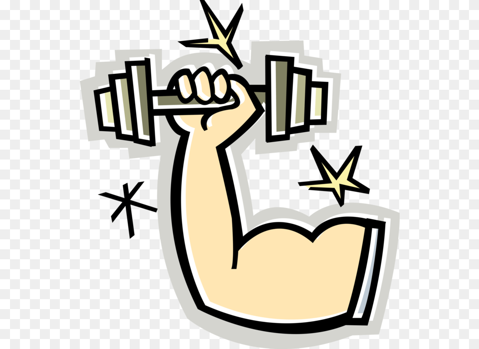 Transparent Muscular Arm Cartoon Arm Lifting Weight, Body Part, Person Free Png