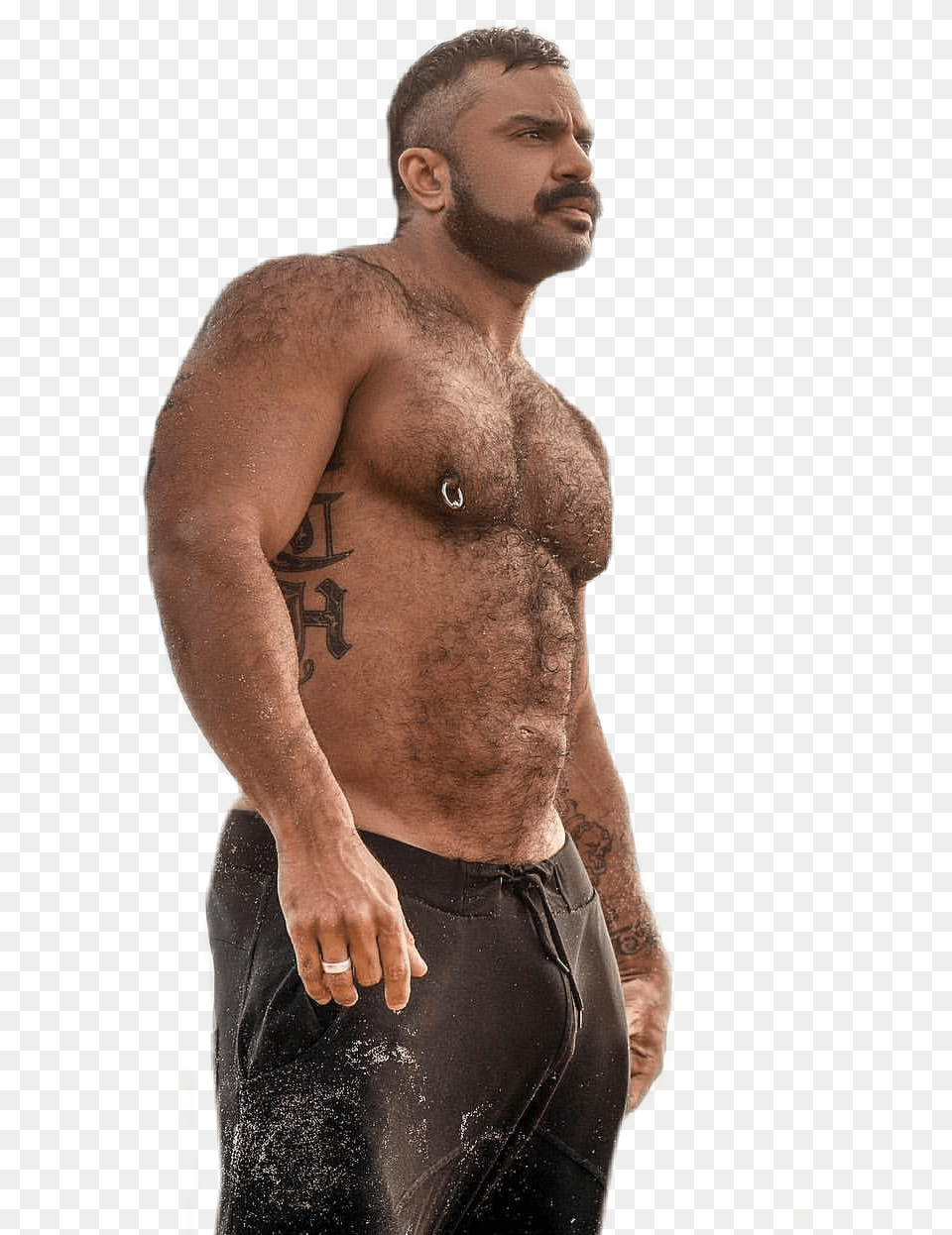 Transparent Muscular Guy Clipart Beefy Bulge, Tattoo, Skin, Body Part, Person Png Image