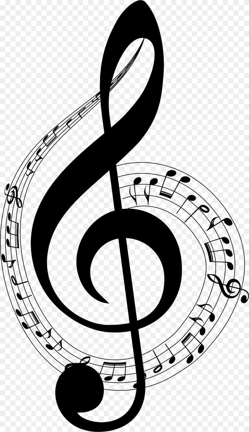 Transparent Music Note, Gray Free Png Download