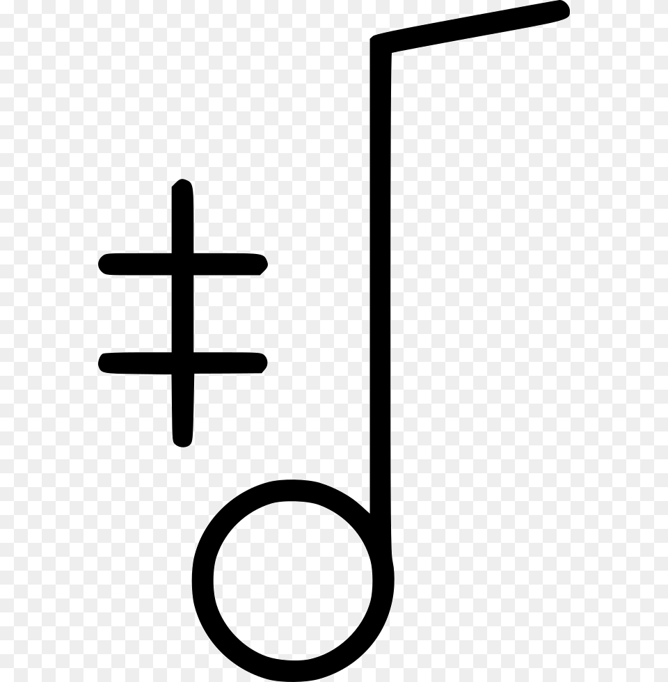 Transparent Music Note Icon, Cross, Symbol, Text Png