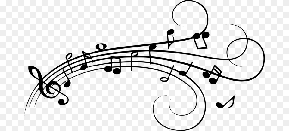 Transparent Music Symbol Flowing Music Notes, Musical Instrument Png