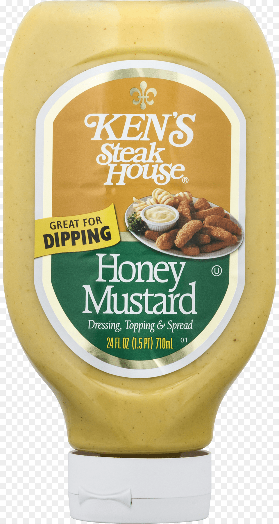 Transparent Mustard Ken39s Steakhouse Honey Mustard, Food, Plate Png Image